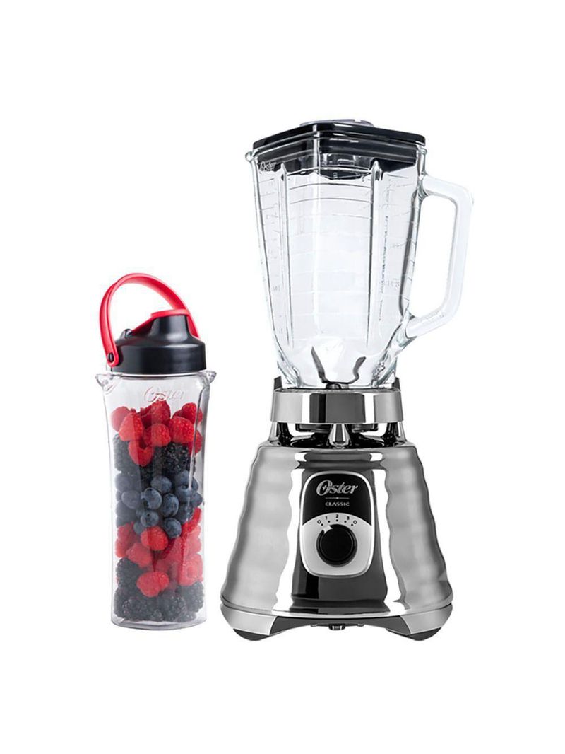 Kit Oster New Osterizer Liquidificador E Jarra Blend N Go Prata 110V