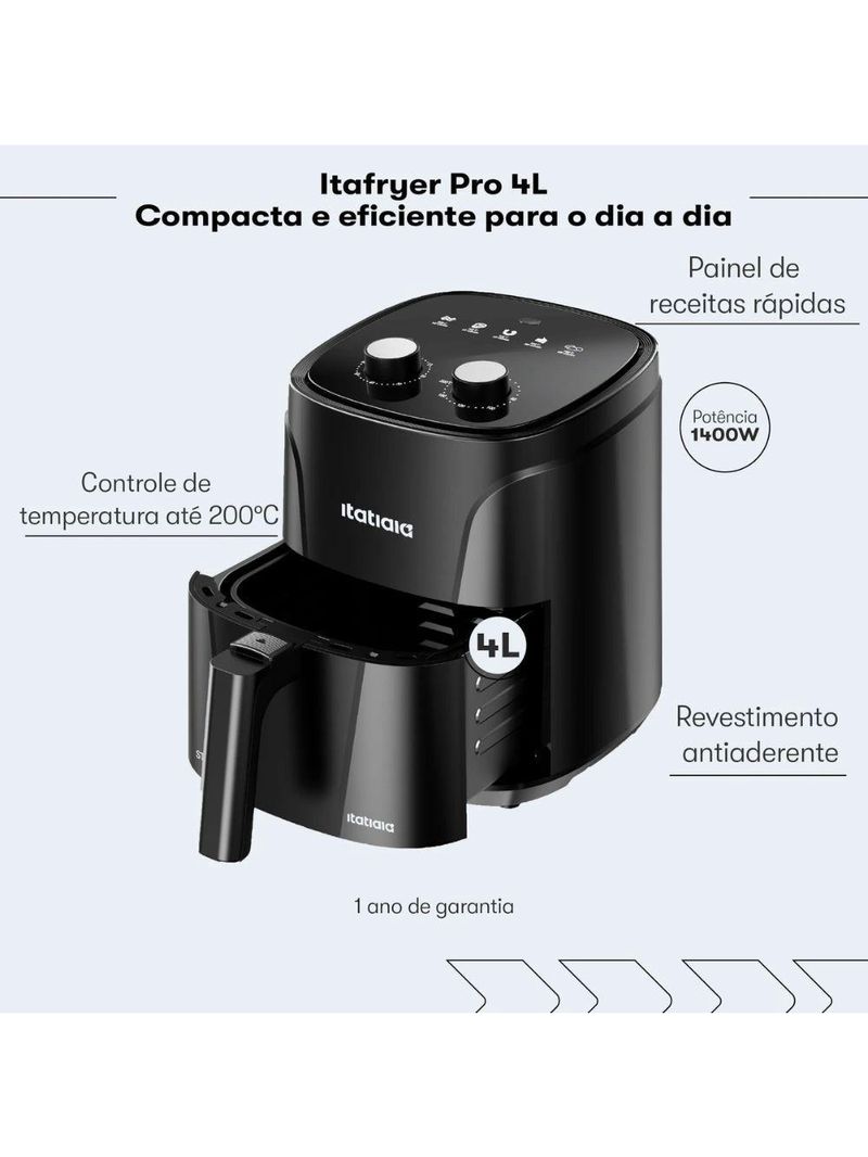 Fritadeira Air Fryer Itatiaia AFITA1006 4L 110V