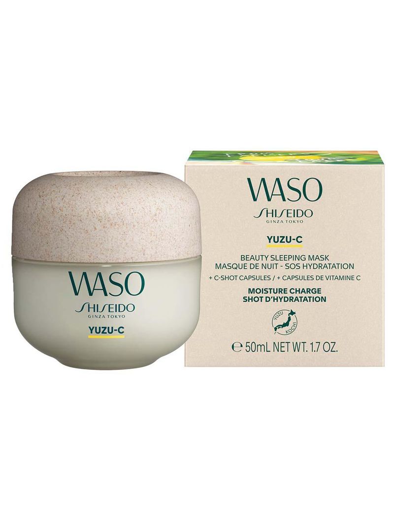Máscara hidratante shiseido - waso yuzu-c beauty sleeping mask