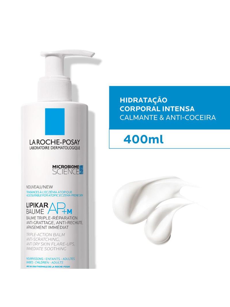 Creme hidratante la roche-posay lipkar baume ap+m