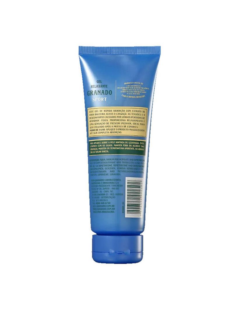 Gel anticansaço granado - sport