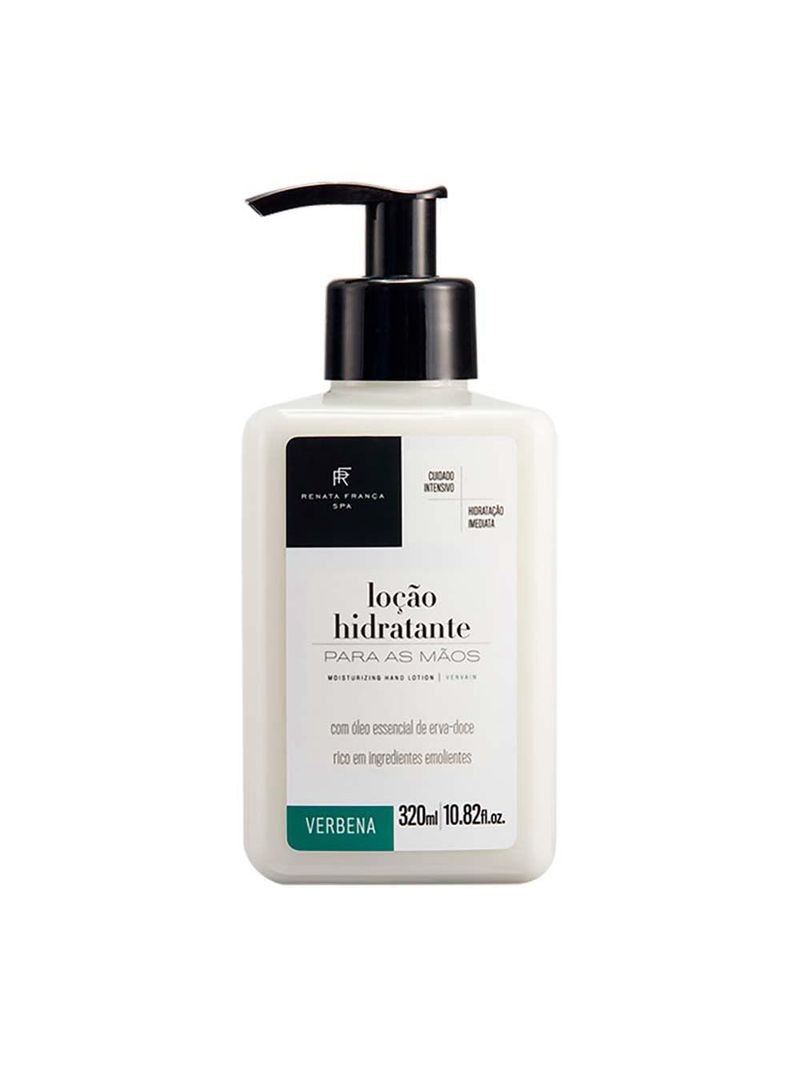Loção hidratante para as mãos spa renata verbena