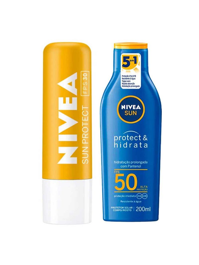Nivea protect kit – protetor solar fps50 + protetor labial