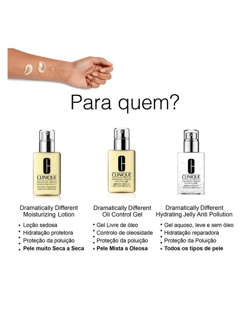 Gel hidratante clinique dramatically different moisturizing gel with pump