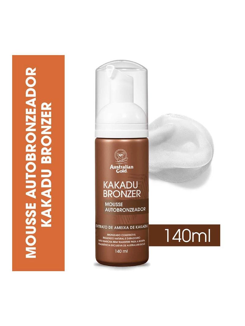 Mousse autobronzeador australian gold kakadu bronzer