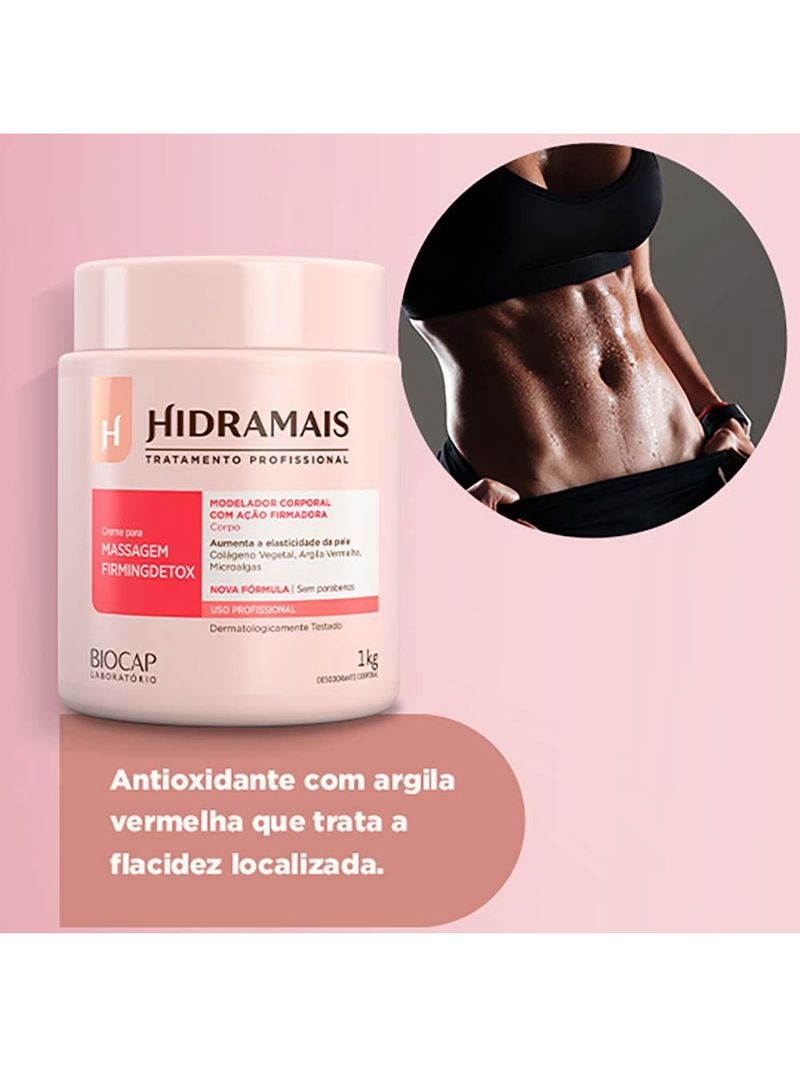 Creme de massagem hidramais firmingdetox