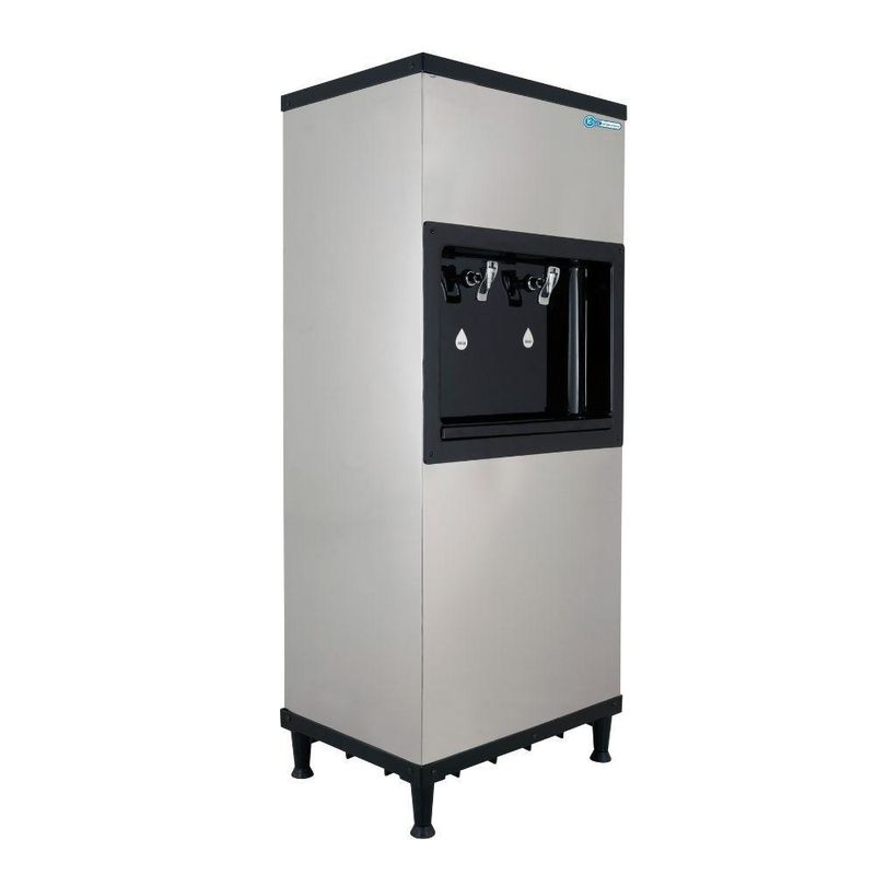 Bebedouro Industrial Coluna Knox 50L Uniq 1 Torneira Gelada 1 Torneira Natural Inox 127V (KX05-C NG 2T UNIQ)