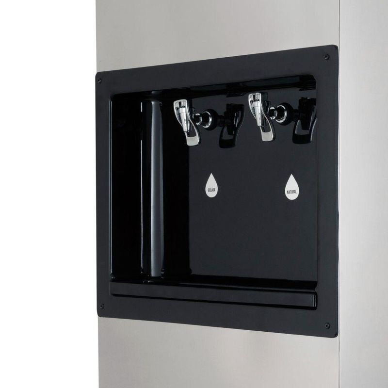 Bebedouro Industrial Coluna Knox 50L Uniq 1 Torneira Gelada 1 Torneira Natural Inox 220V (KX05-D NG 2T UNIQ)