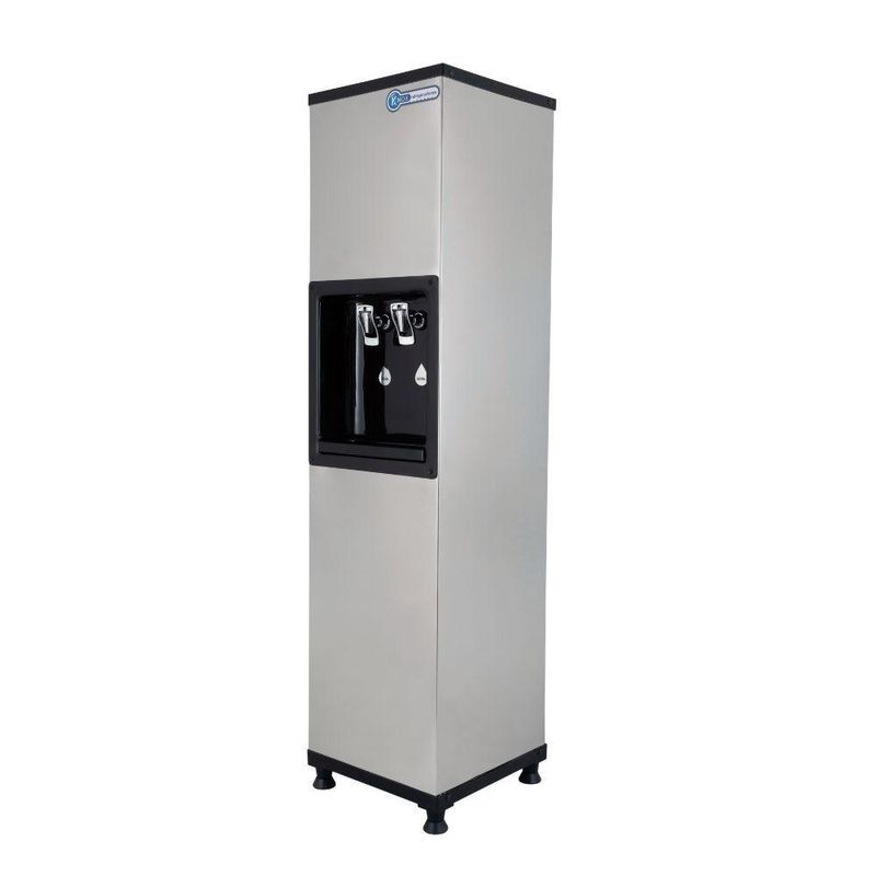 Bebedouro Industrial Coluna Knox 25L Uniq 1 Torneira Gelada 1 Torneira Natural Inox 127V (KX02-C NG 2T UNIQ)