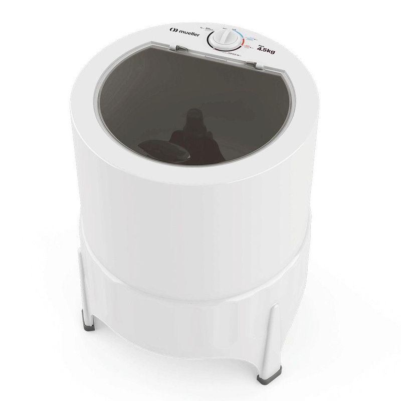 Tanquinho Mueller Plus 4,5kg Semiautomático com 4 Programas de Lavagem Branco 220V