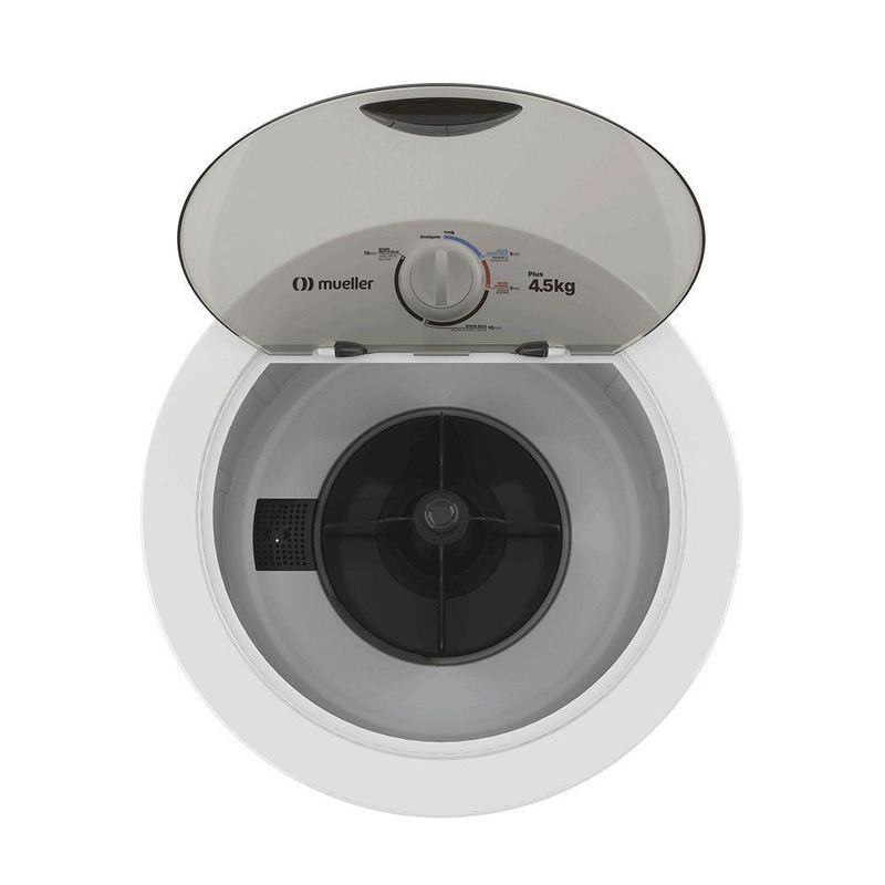 Tanquinho Mueller Plus 4,5kg Semiautomático com 4 Programas de Lavagem Branco 220V