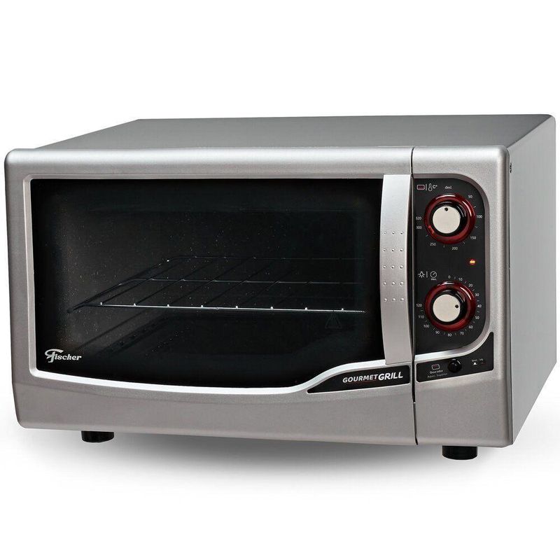 Forno Elétrico de Bancada Fischer Gourmet Grill Autolimpante 44L 1750W Prata 220V