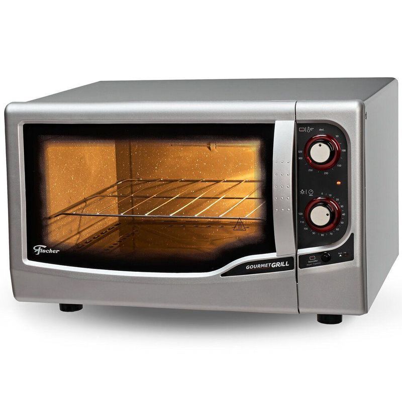 Forno Elétrico de Bancada Fischer Gourmet Grill Autolimpante 44L 1750W Prata 220V