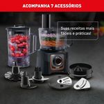 Multiprocessador Arno MP72 Preto 24 Funções 1000W 220V