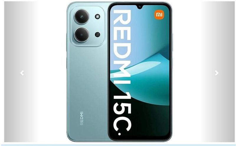 Smartphone Redmi 15C 4GB RAM 256GB (Verde Menta)