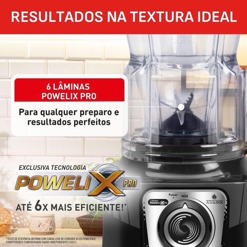 Liquidificador Arno Power Max XXL Preto LN88 2,25L 2200W 127V