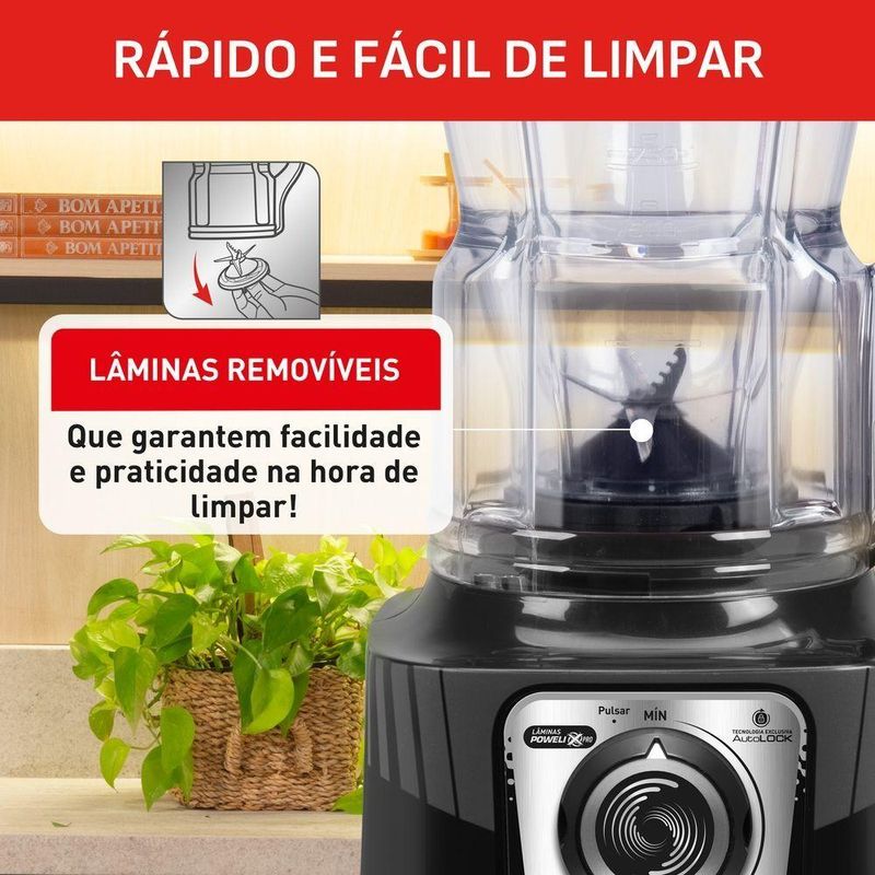 Liquidificador Arno Power Max XXL Preto LN88 2,25L 2200W 127V
