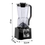 Liquidificador Arno Power Max XXL Preto LN88 2,25L 2200W 127V