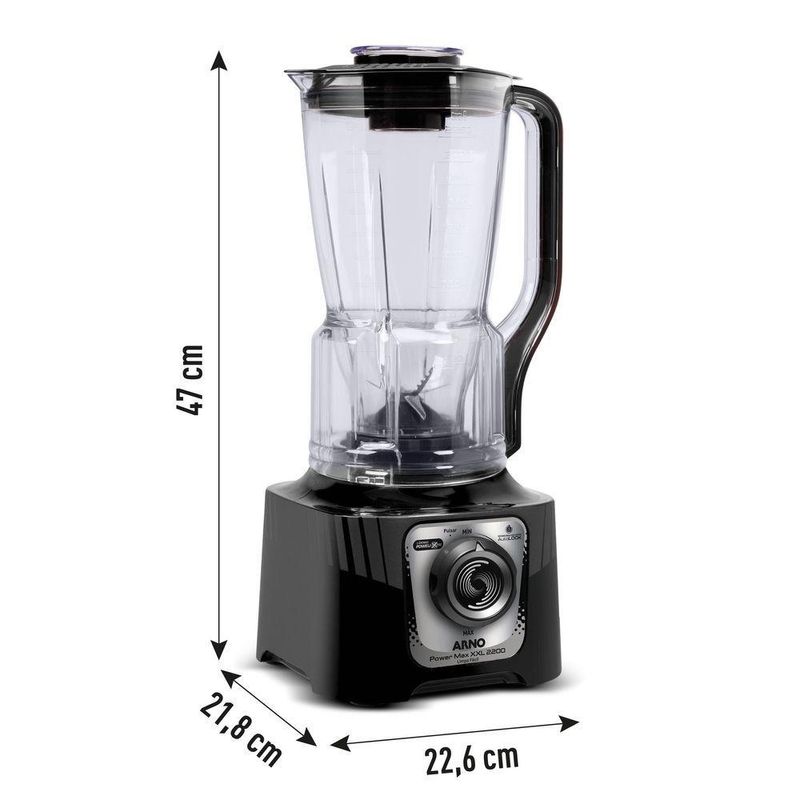 Liquidificador Arno Power Max XXL Preto LN88 2,25L 2200W 127V