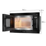 Micro-ondas de Embutir Mueller MME25K 25L 1450W com Painel Touch Preto 220V