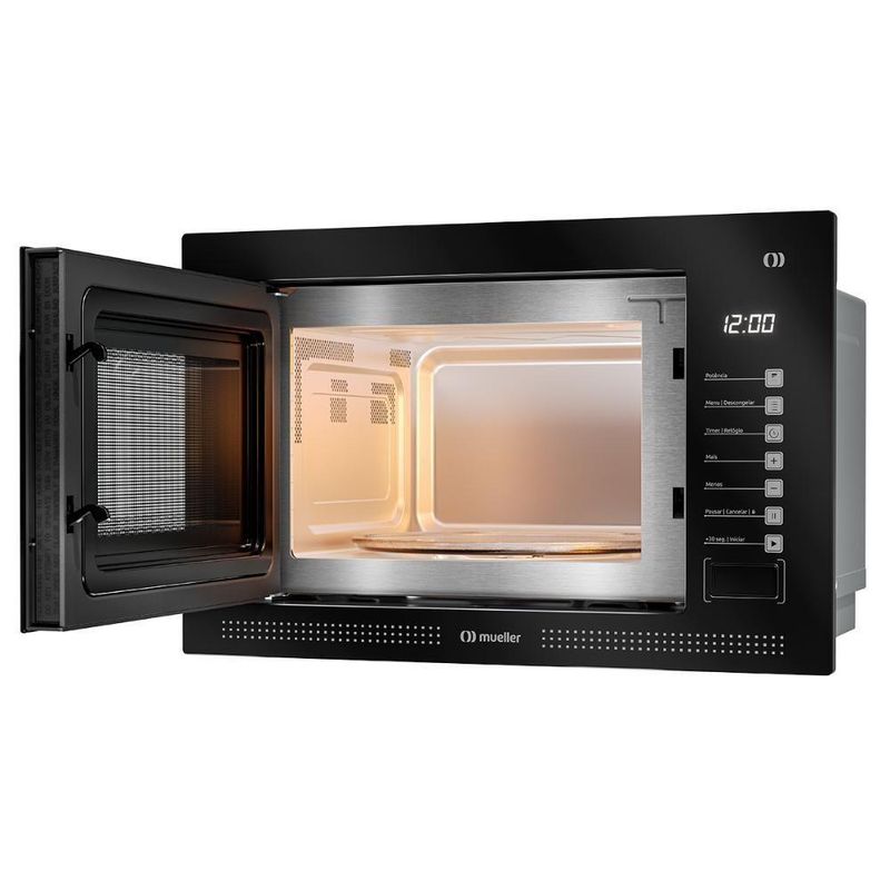 Micro-ondas de Embutir Mueller MME25K 25L 1450W com Painel Touch Preto 220V