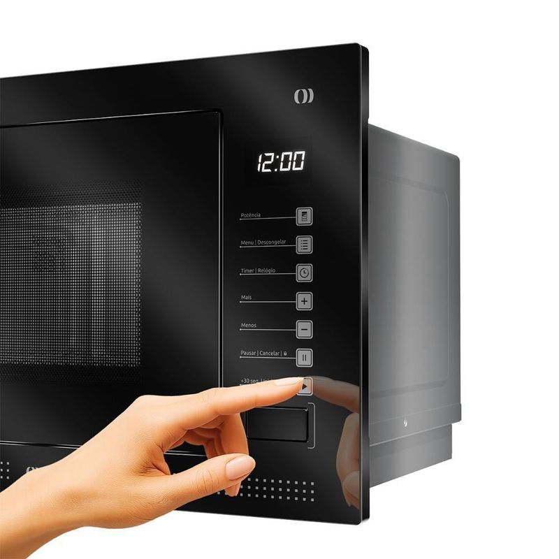 Micro-ondas de Embutir Mueller MME25K 25L 1450W com Painel Touch Preto 220V