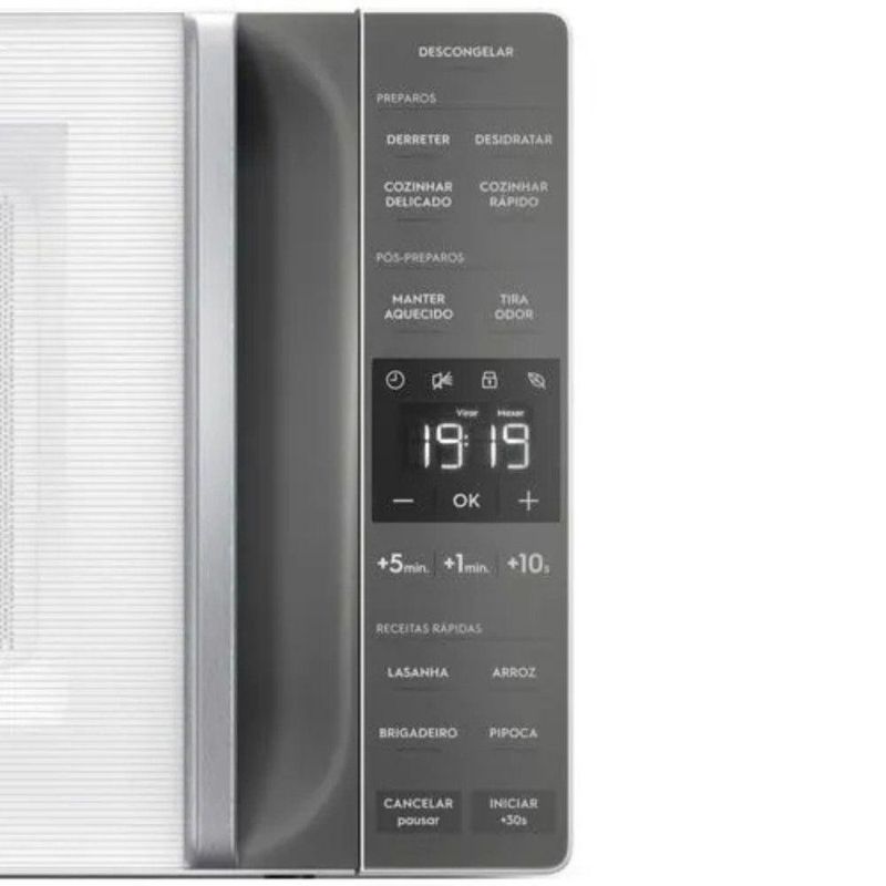 Micro-ondas de Bancada Electrolux ME23B 23L Branco com Painel Inteligente e Descongelar 220V