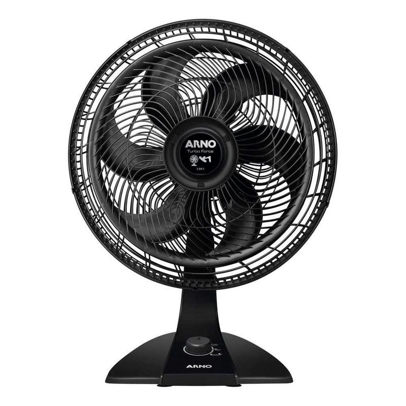 Ventilador de Mesa 2 em 1 Arno 126W 6 Pás 3 Velocidades Preto 110V