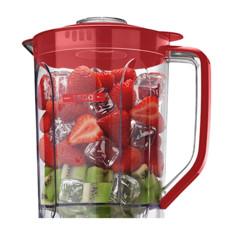 Liquidificador Mondial L99 Turbo Filtro 3v 500W 2,2L com Copo Dosador Vermelho 220V
