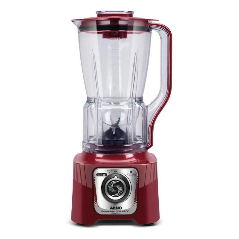 Liquidificador Arno Power Max XXL LN86 2200W Copo Plástico Vermelho Carmim 220V