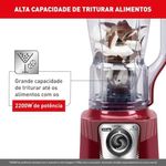 Liquidificador Arno Power Max XXL LN86 2200W Copo Plástico Vermelho Carmim 220V