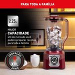 Liquidificador Arno Power Max XXL LN86 2200W Copo Plástico Vermelho Carmim 220V