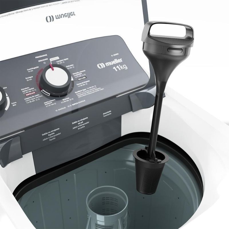 Lavadora de Roupas Mueller MLA11 11kg Automática com Dupla Centrifugação Branco 110V