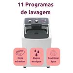 Lavadora de Roupas Mueller Mla17 17Kg Automática com Ultracentrifugação Branco 110V