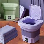 Mini Maquina De Lavar Roupas Dobrável Portátil 6,5 Litros Lilás