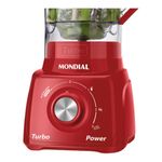 Liquidificador Mondial L99 Turbo Filtro 3v 550W 1,6L com Copo Dosador Vermelho 110V
