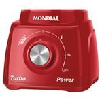 Liquidificador Mondial L99 Turbo Filtro 3v 550W 1,6L com Copo Dosador Vermelho 110V