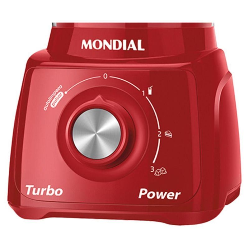 Liquidificador Mondial L99 Turbo Filtro 3v 550W 1,6L com Copo Dosador Vermelho 110V