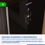 Geladeira Intuitive+ Panasonic BB71 Frost Free Inverter 511L Black Glass - NR-BB71GV7B NR-BB71GV7BB 220V