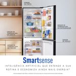 Geladeira Intuitive+ Panasonic Frost Free Inverter 467L Black Glass NR BB65GV7B NR BB65GV7BB 220V