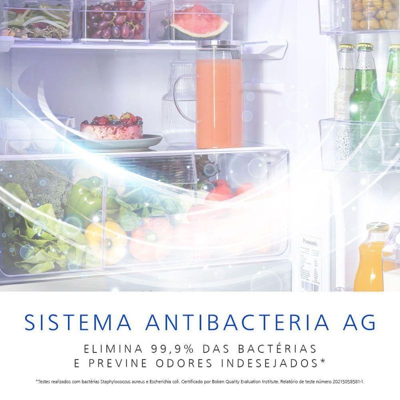 Geladeira Intuitive+ Panasonic Frost Free Inverter 467L Black Glass NR BB65GV7B NR BB65GV7BB 220V
