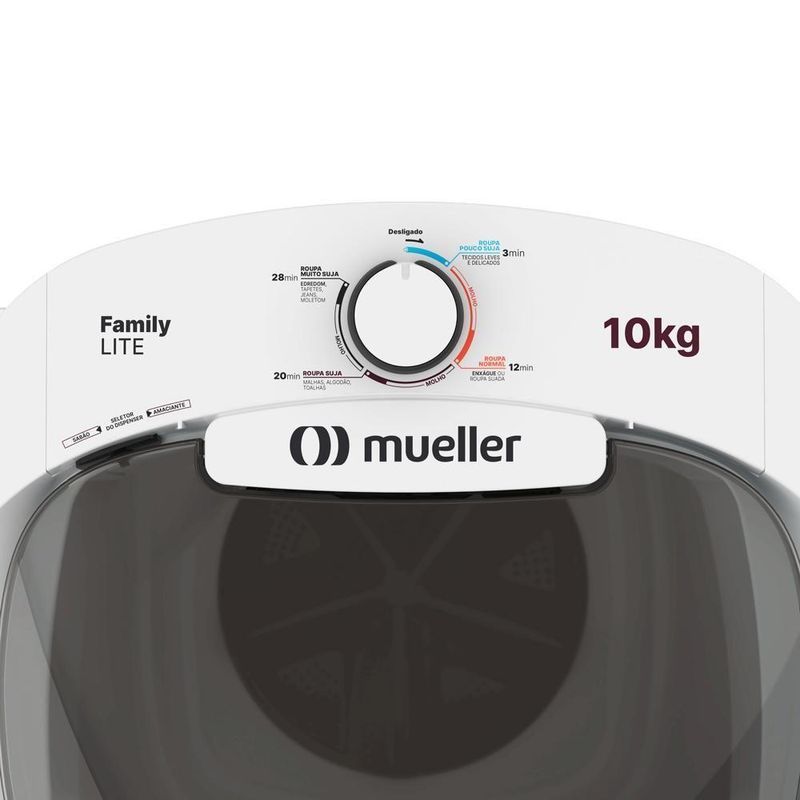 Lavadora Semiautomática Mueller Family Lite 10kg Branca 220V