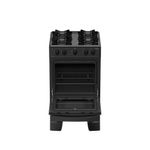 Fogão de Piso 4 Bocas a Gás Atlas Mônaco Lustro Mesa Esmaltada Automático Preto Bivolt