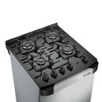 Fogão de Piso 4 Bocas a Gás Mueller Decorato 4B Vetro Inox Mesa de Vidro Temperado Inox Bivolt