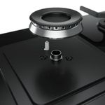 Fogão de Piso 4 Bocas a Gás Mueller Decorato 4B Vetro Inox Mesa de Vidro Temperado Inox Bivolt