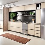 Fogão de Piso 4 Bocas a Gás Mueller Decorato 4B Vetro Inox Mesa de Vidro Temperado Inox Bivolt