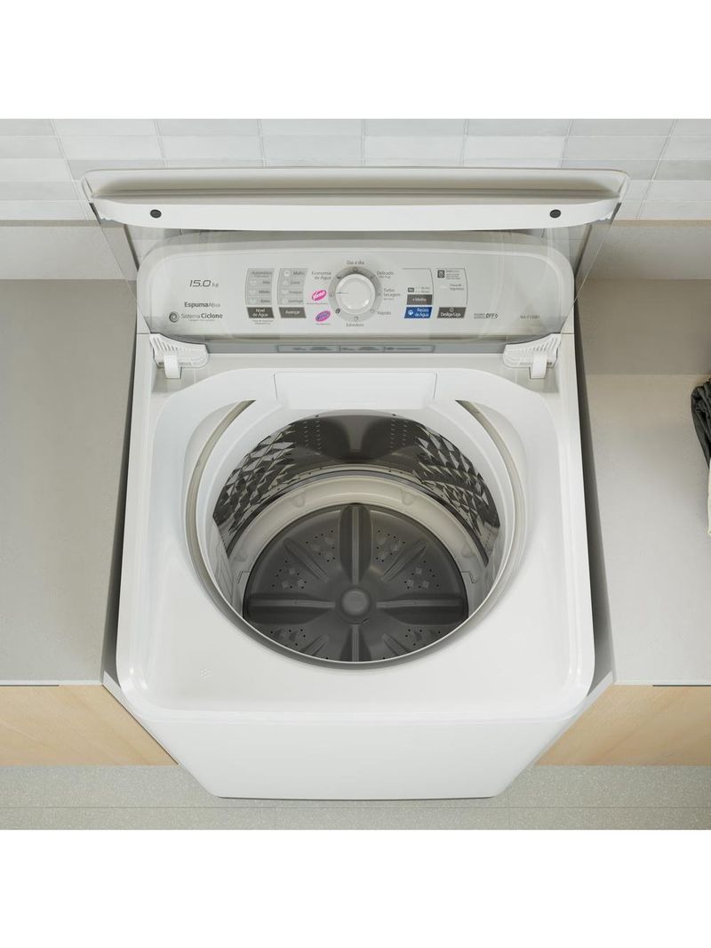 Maquina De Lavar Panasonic 15kg Sistema Ciclone Branca NA-F150B1WA 110V