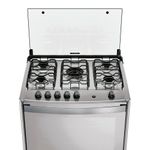 Fogão de Piso 5 Bocas a Gás Dako Magister Style Mesa de Inox Espelhado Bivolt