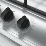 Fogão de Piso 5 Bocas a Gás Mueller Decorato Gourmet Mesa Inox Automático Preto Fosco Bivolt