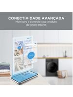 Lava e Seca 11kg Titanium Slim Healthguard Conectada Midea MF201D110WB/GK-02 - 220V